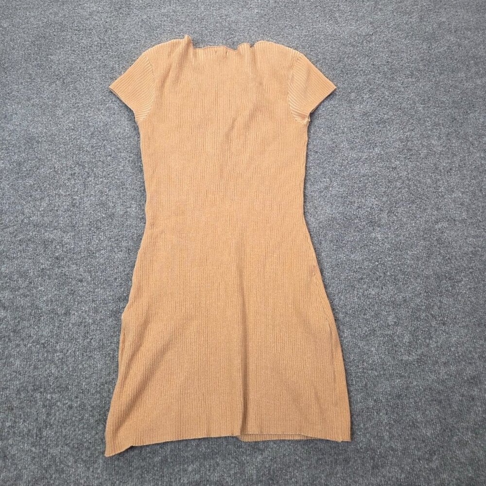 Monrow Tan Ribbed Mini Dress - Picture 8 of 10